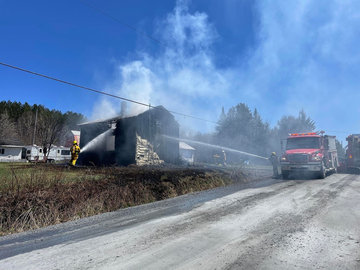 Feu à Saint-Gédéon