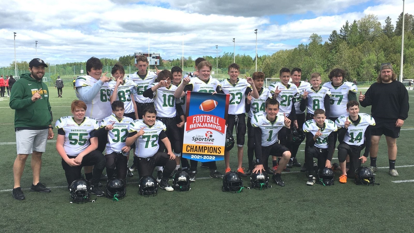 Les Patriotes champions en football benjamin