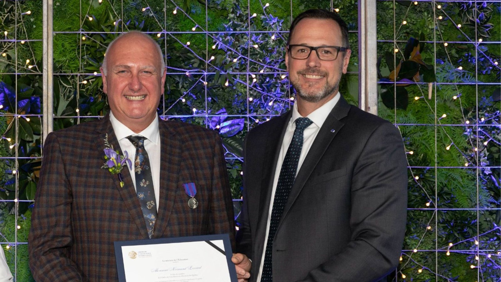 L'Ordre de l'excellence en éducation remis à Normand Lessard