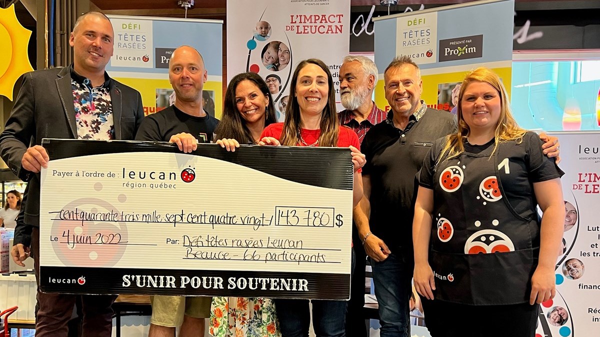 Le Défi têtes rasées Leucan de Beauce récolte plus de 143 000 $