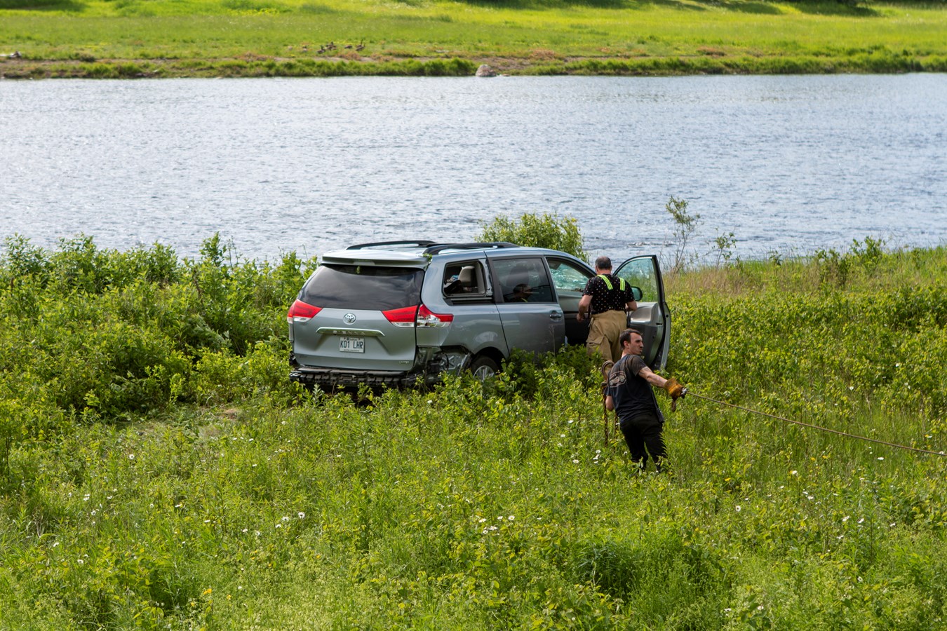 Sortie de route à Saint-Martin