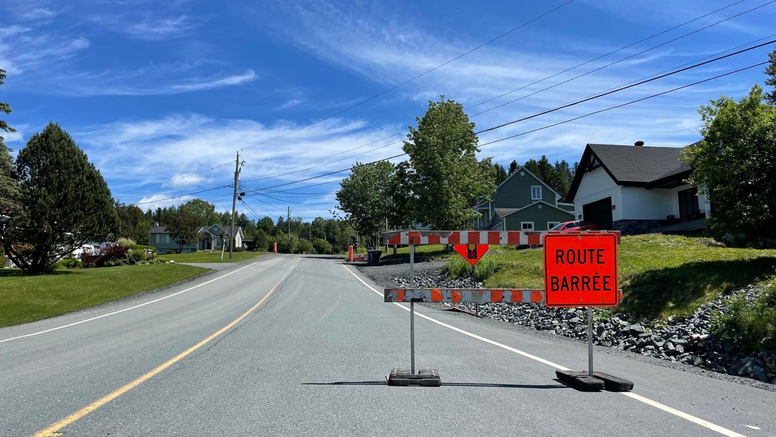 Accès limité au chemin du Raccourci et au rang Saint-Alexandre