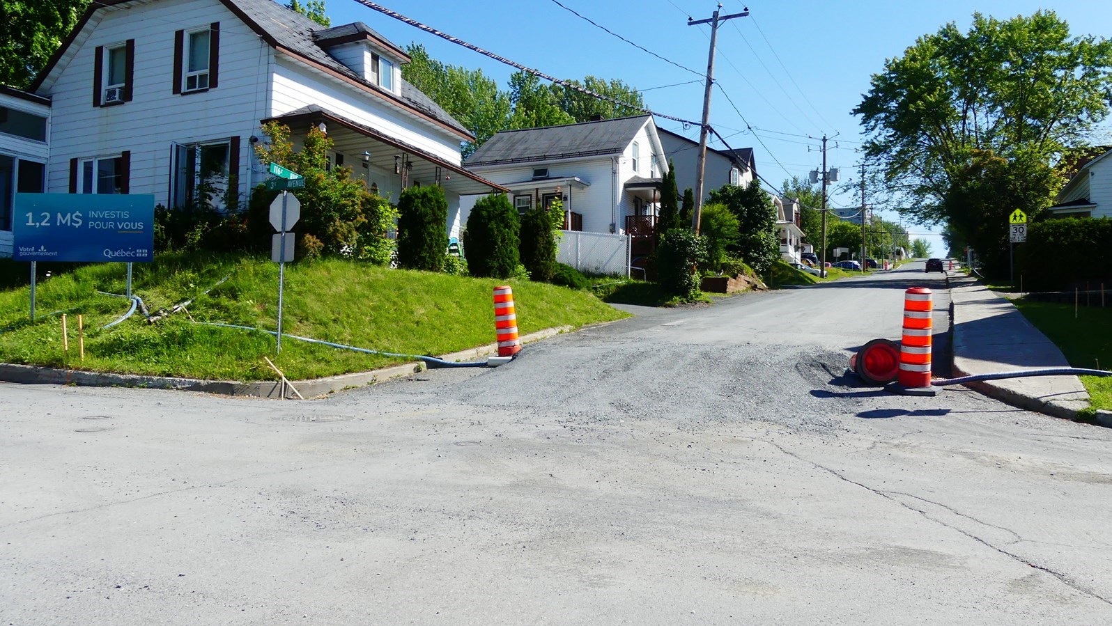 Travaux de réfection des services municipaux sur la 116e Rue