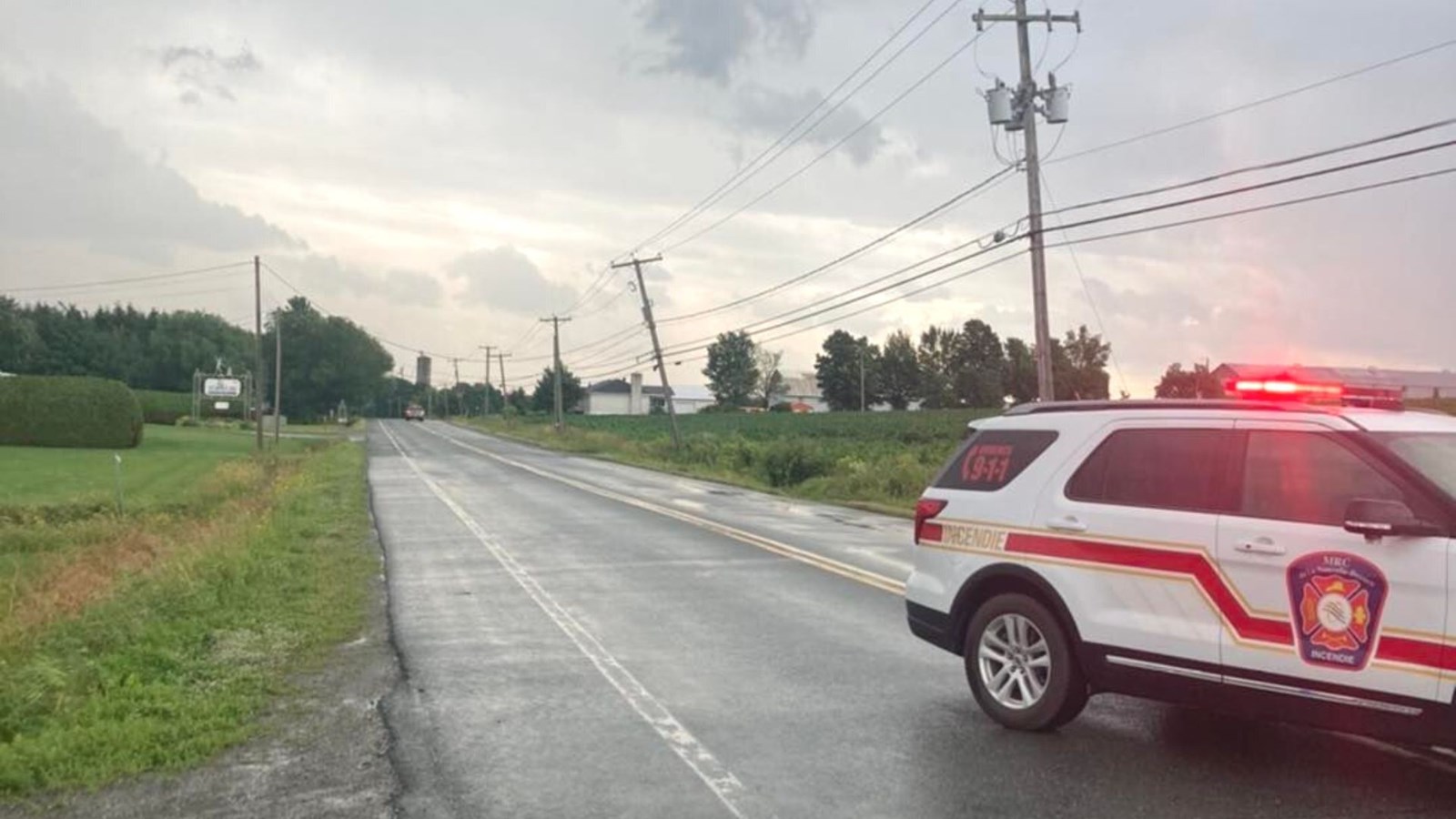 Fermeture de route à Saint-Bernard