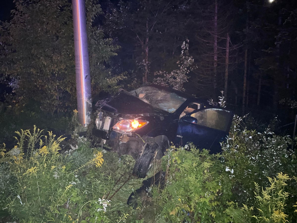 Sortie de route sur l'Autoroute 73 cette nuit