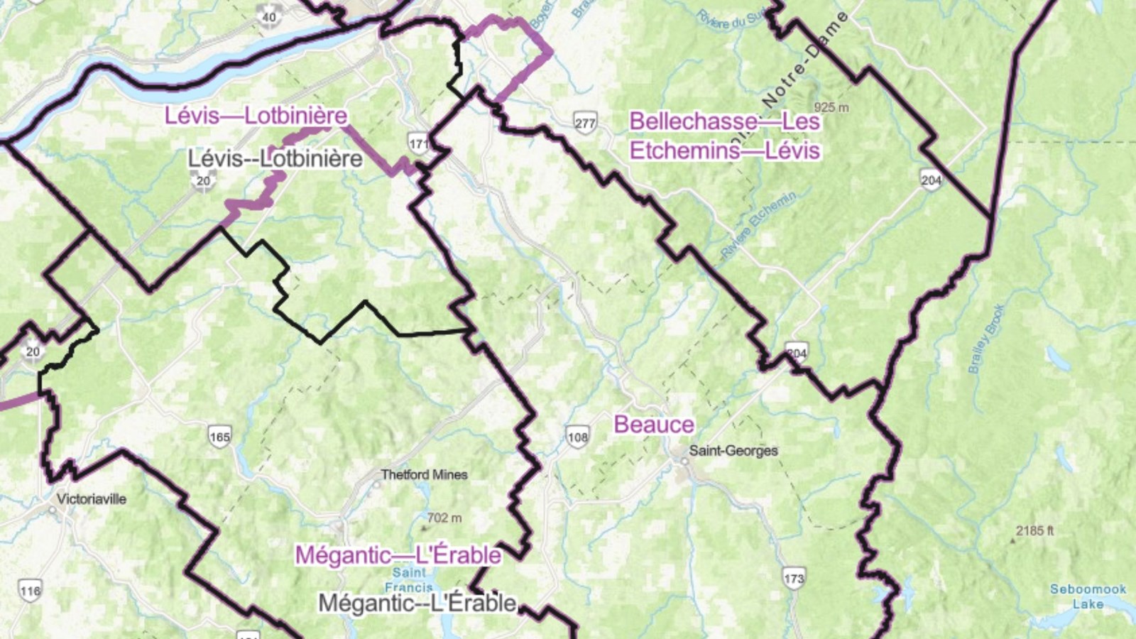 Redécoupage des circonscriptions fédérales: pas de changement pour la Beauce