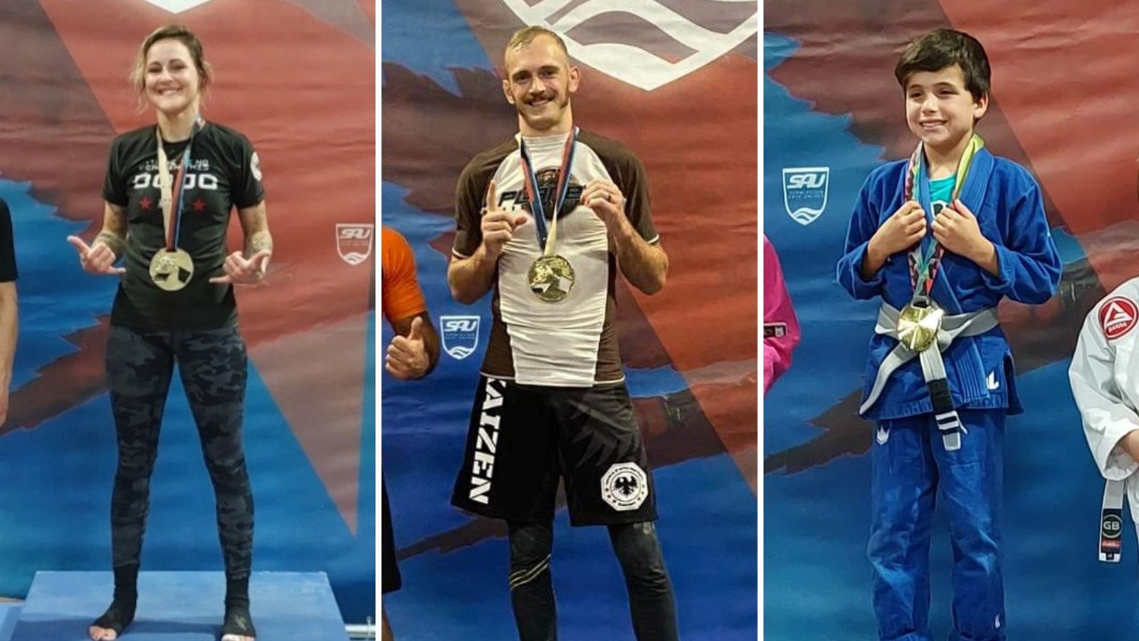 Neuf médailles pour la Beauce en jiu-jitsu brésilien