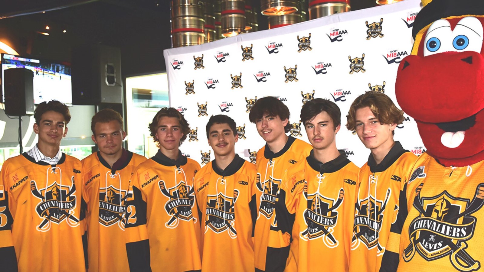 Sept joueurs de la Beauce dans l'alignement des Chevaliers de Lévis