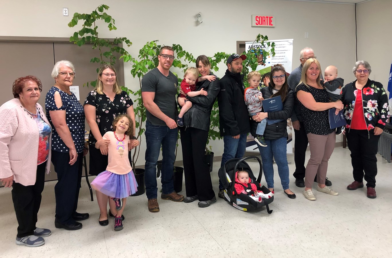 Adstock souligne ses nouveaux-nés