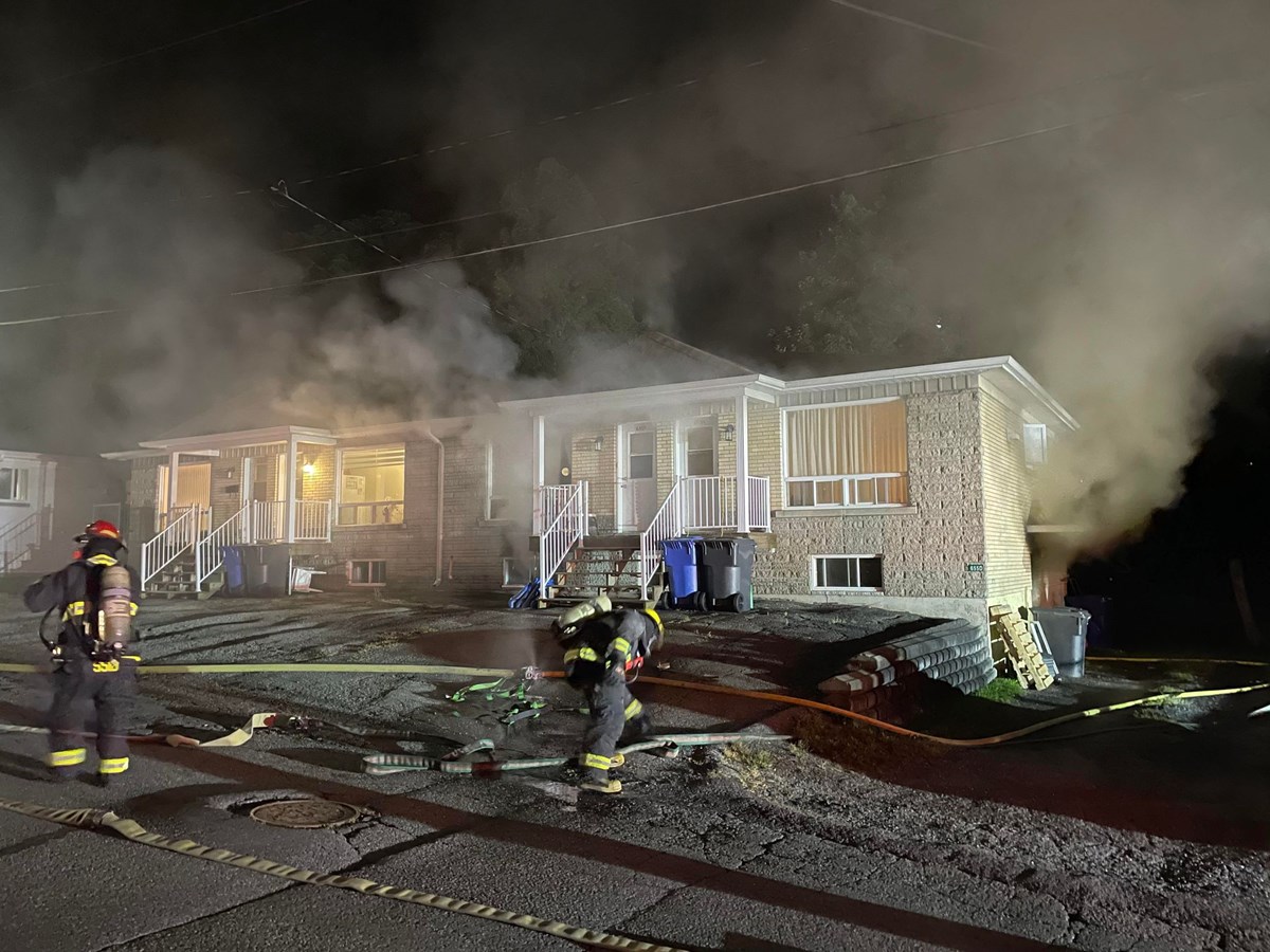 Feu de logements à Beauceville