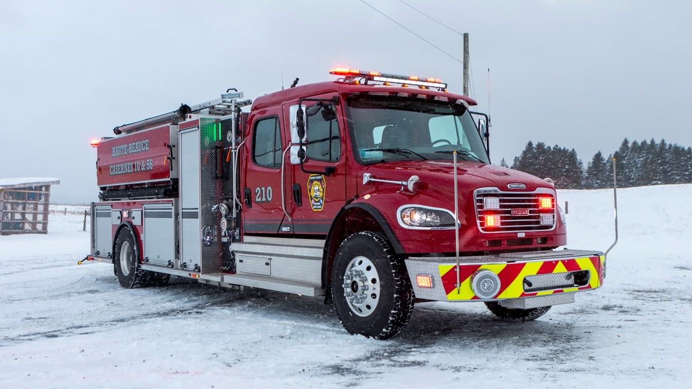 Un camion neuf pour les pompiers de la Haute-Beauce
