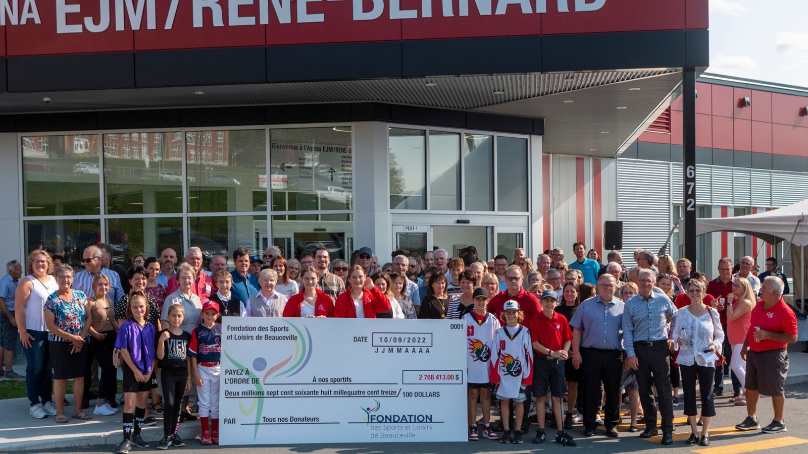 Fondation des sports et loisirs de Beauceville: 2,8 M$ récoltés