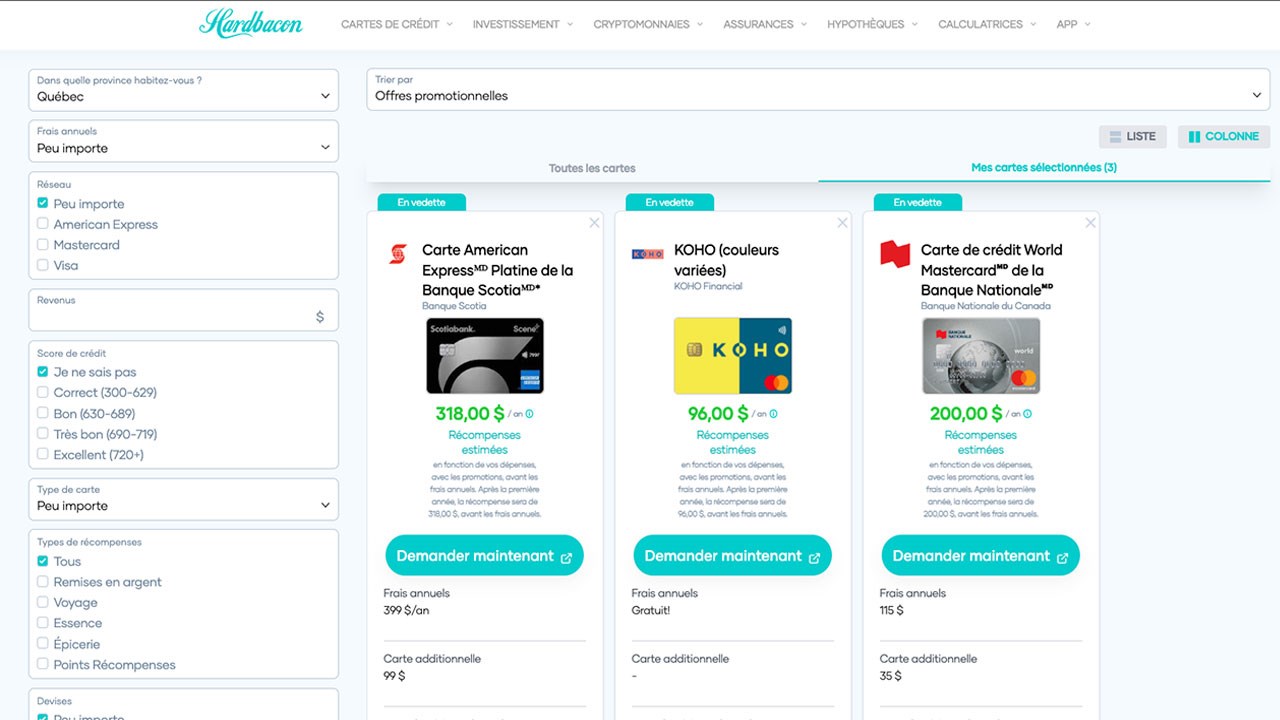 Cinq raisons d’utiliser un comparateur de cartes de crédit