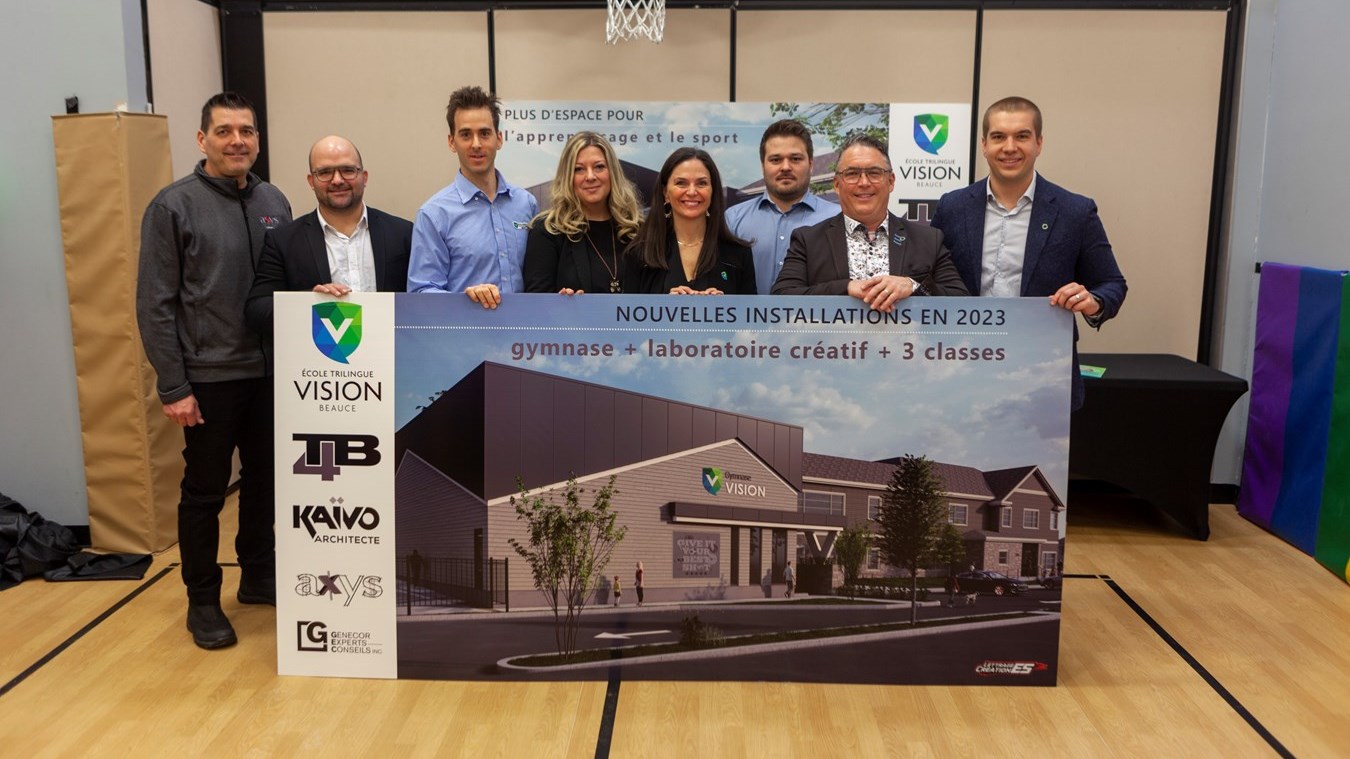 L'École Trilingue Vision Beauce investit 2,5M$ dans un projet d'agrandissement