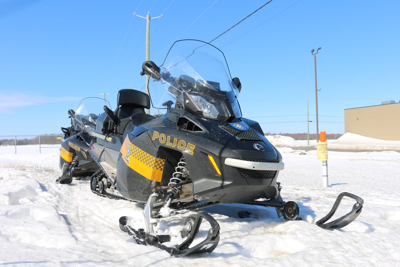 Opération spéciale de la police envers les motoneigistes