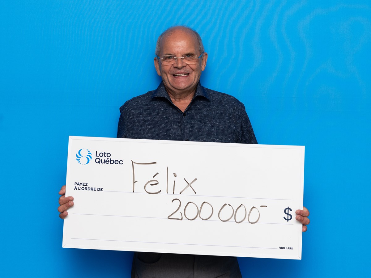 Félix Roy remporte 200 000$ grâce à un billet de loterie acheté à Saint-Georges
