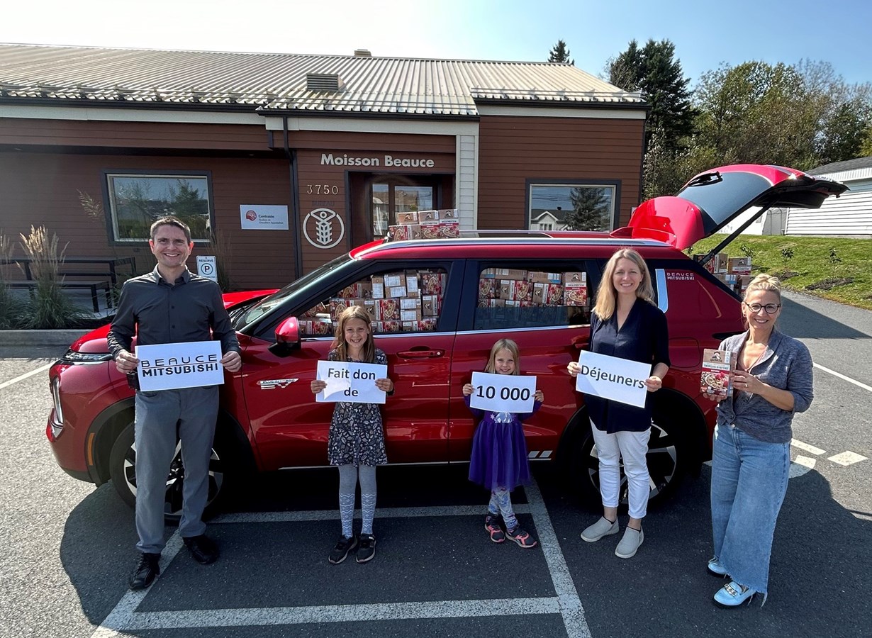 Un don de 10 000 déjeuners pour Moisson Beauce