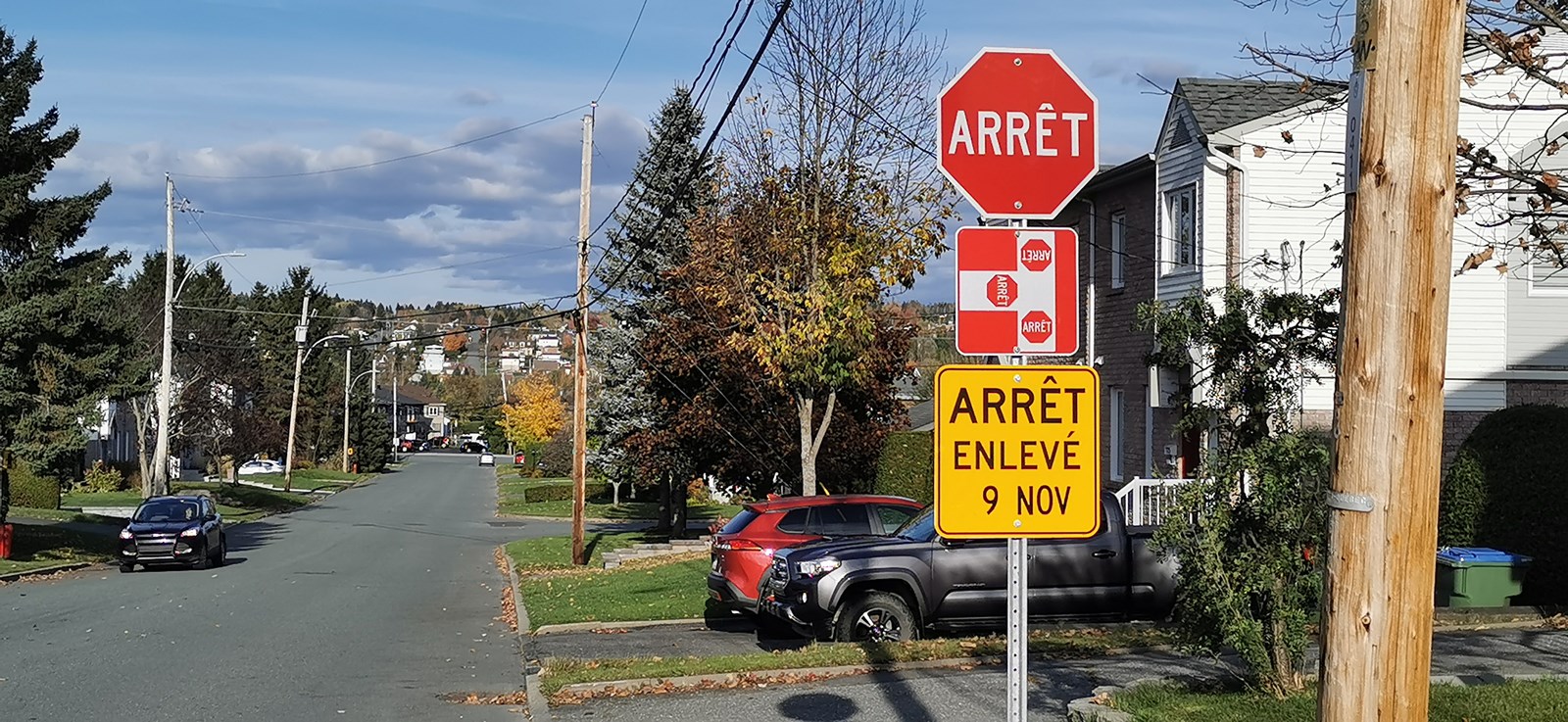 Saint-Georges: changement de signalisation à l'intersection de la 36e rue et la 8e avenue