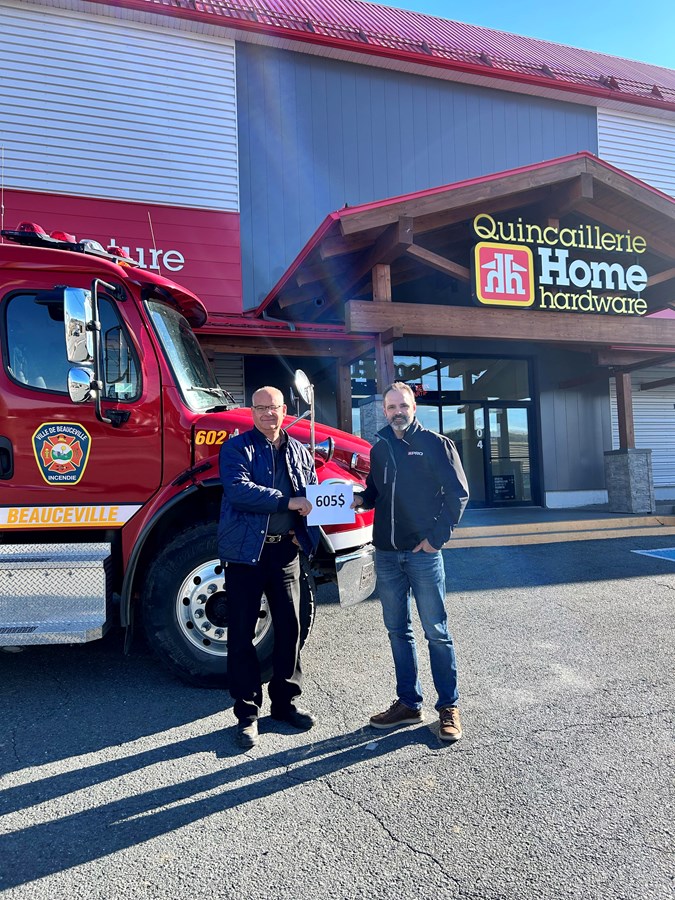 Un don à l'association des grands brûlés