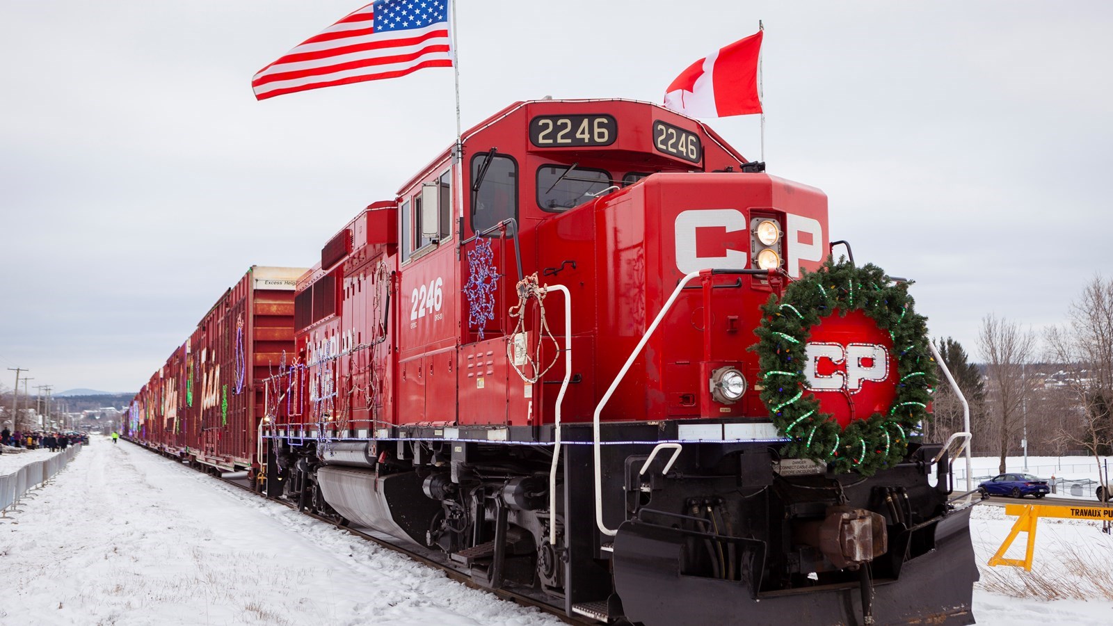 Le Train des Fêtes fait halte à Lac-Mégantic aujourd'hui