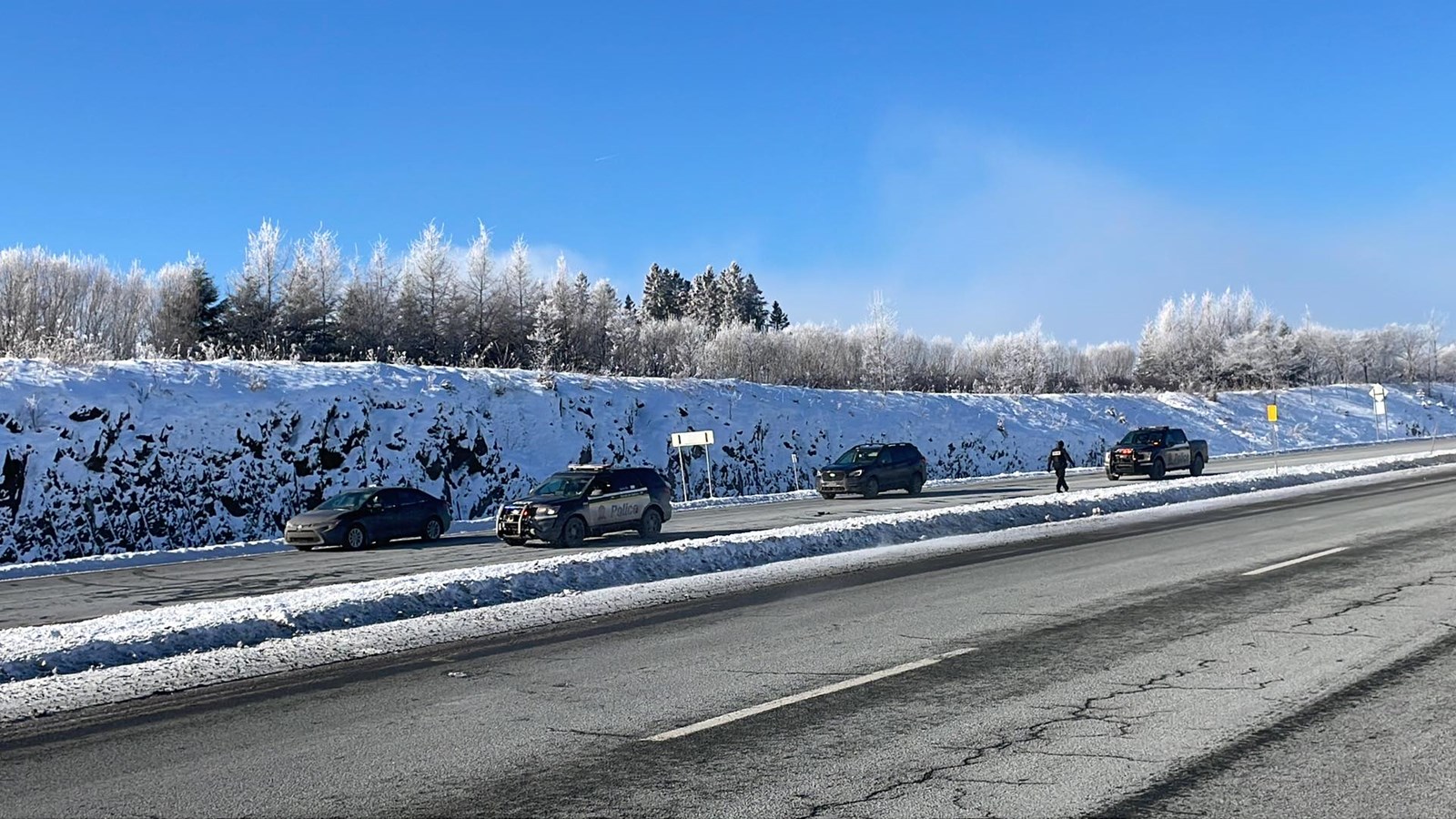 Opération policière en cours en Beauce
