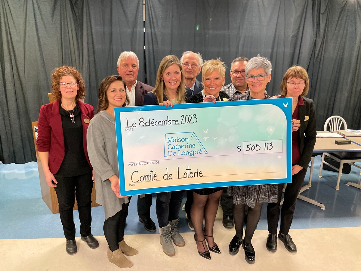 Plus de 500 000 $ récoltés à la loterie de la Maison Catherine de Longpré