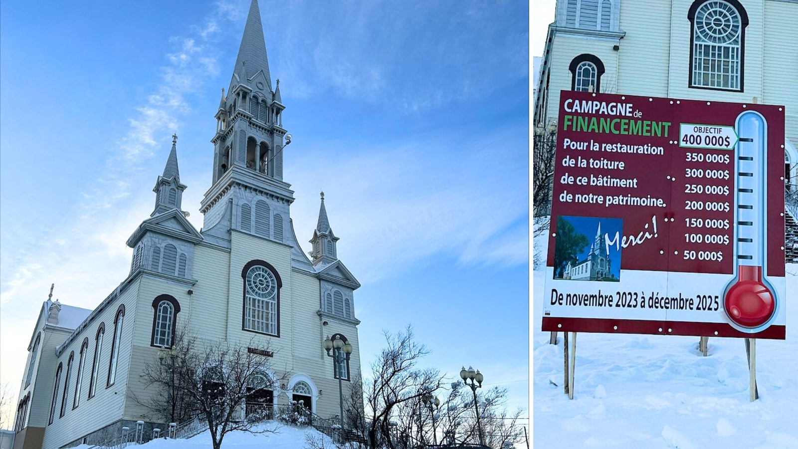 Une campagne de financement pour la réfection de la toiture de l'église de Saint-Prosper