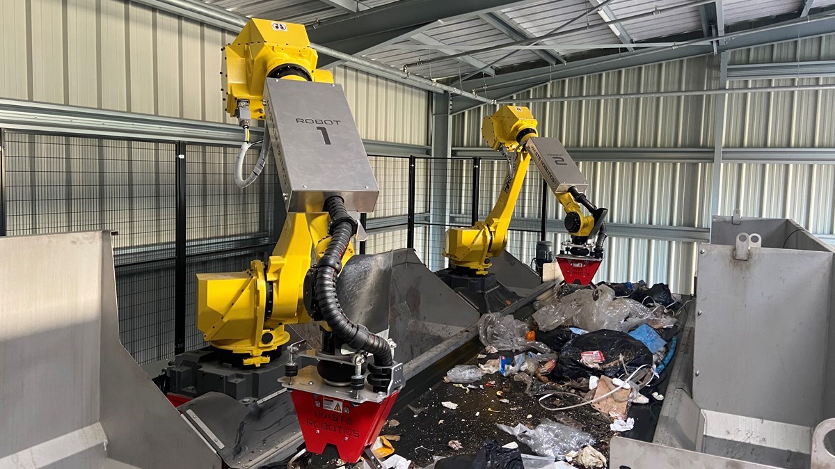 Des robots au futur centre de tri des matières organiques de Frampton
