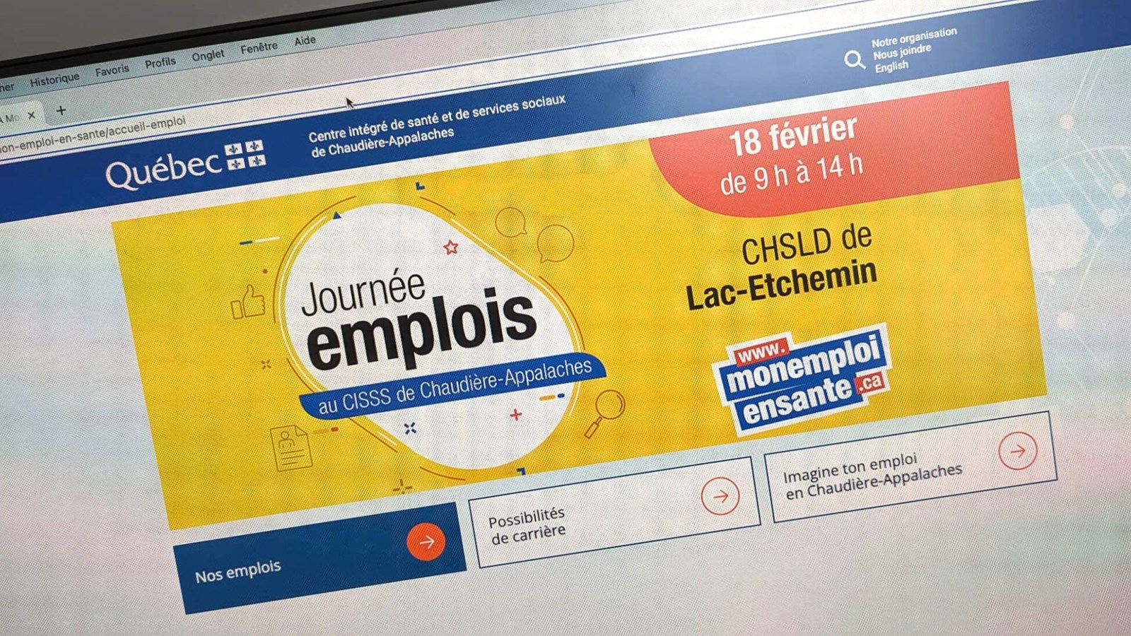 Le CISSS de Chaudière-Appalaches présente la Journée emplois