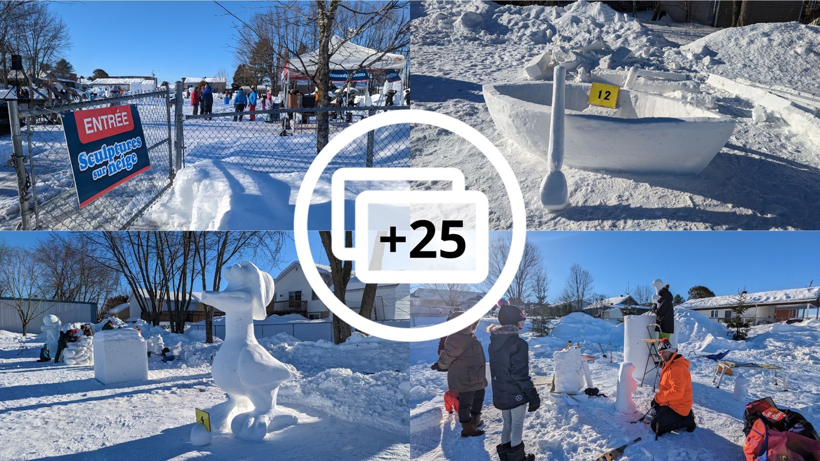 Retour en images sur le concours de sculpture sur neige