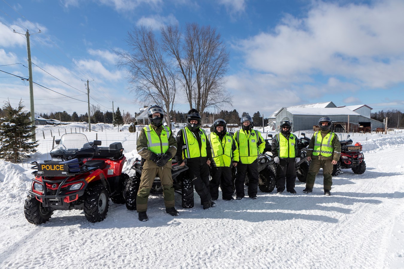 La Sûreté du Québec était sur les sentiers de motoneige et de quad