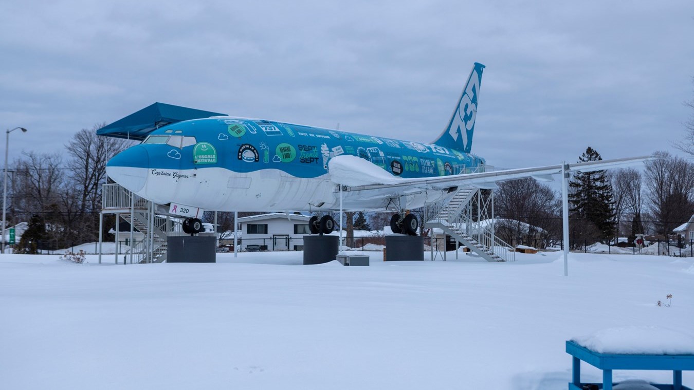 Direction le Woodooliparc pour l'avion-restaurant Le 737