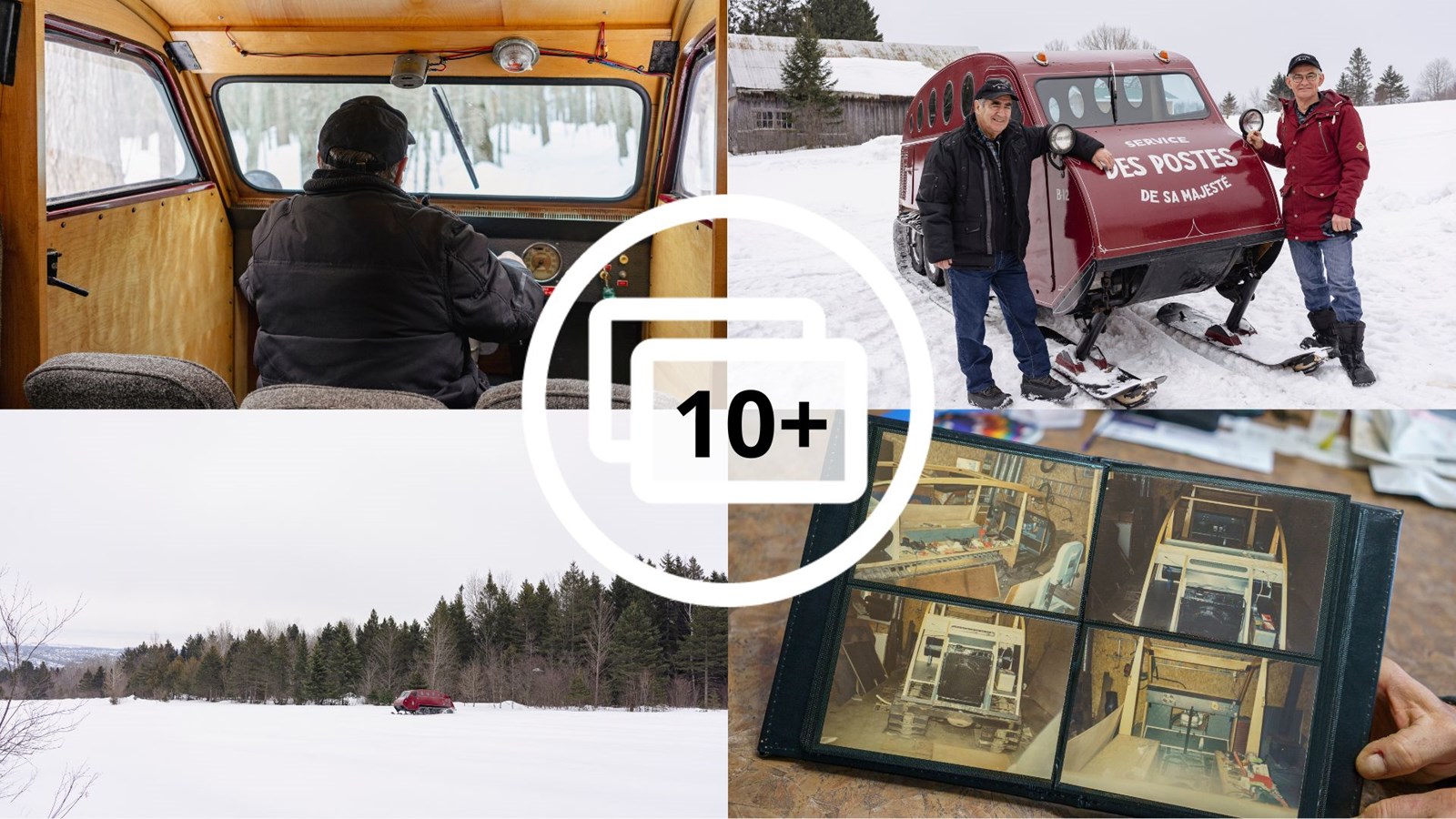 Denis Veilleux est l'heureux propriétaire d'une autoneige Bombardier de 1947