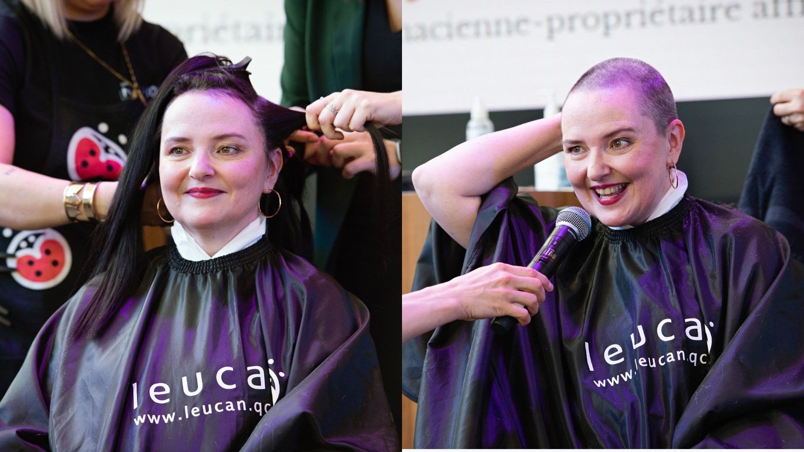 Sylvie Gagnon relève le Défi têtes rasées Leucan avec fierté