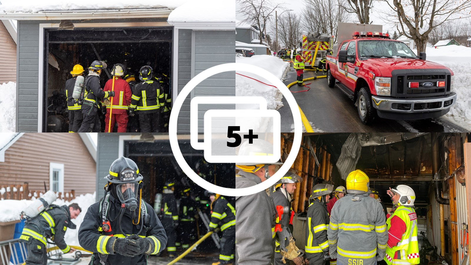 Un incendie dans un garage résidentiel à Tring-Jonction