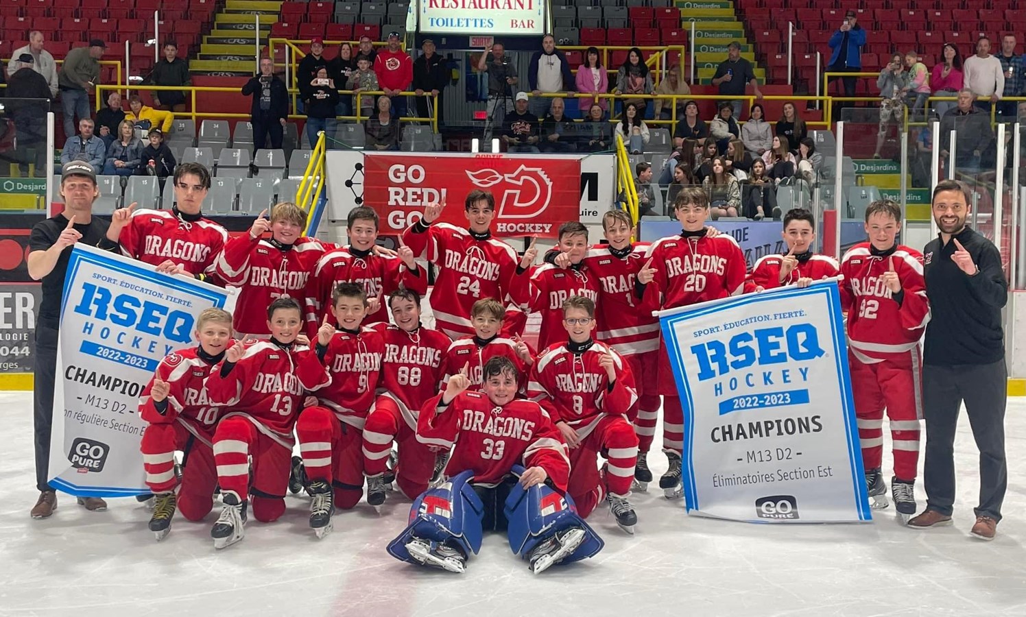 Hockey: trois équipes des Dragons aux championnats provinciaux