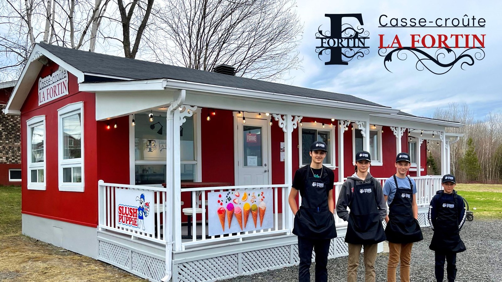 Quatre jeunes entrepreneurs lancent le Casse-Croûte LA Fortin à Saint-Jean-de-la-Lande