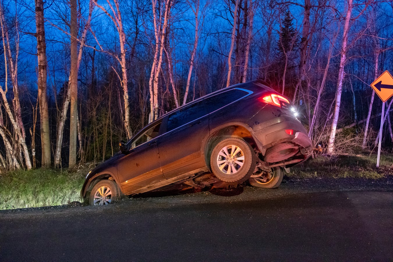 Sortie de route pour un homme avec les capacités affaiblies à Saint-Georges