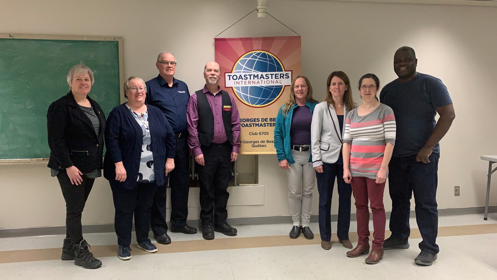 Un nouveau Conseil d'administration pour le club Toastmasters de Saint Georges 