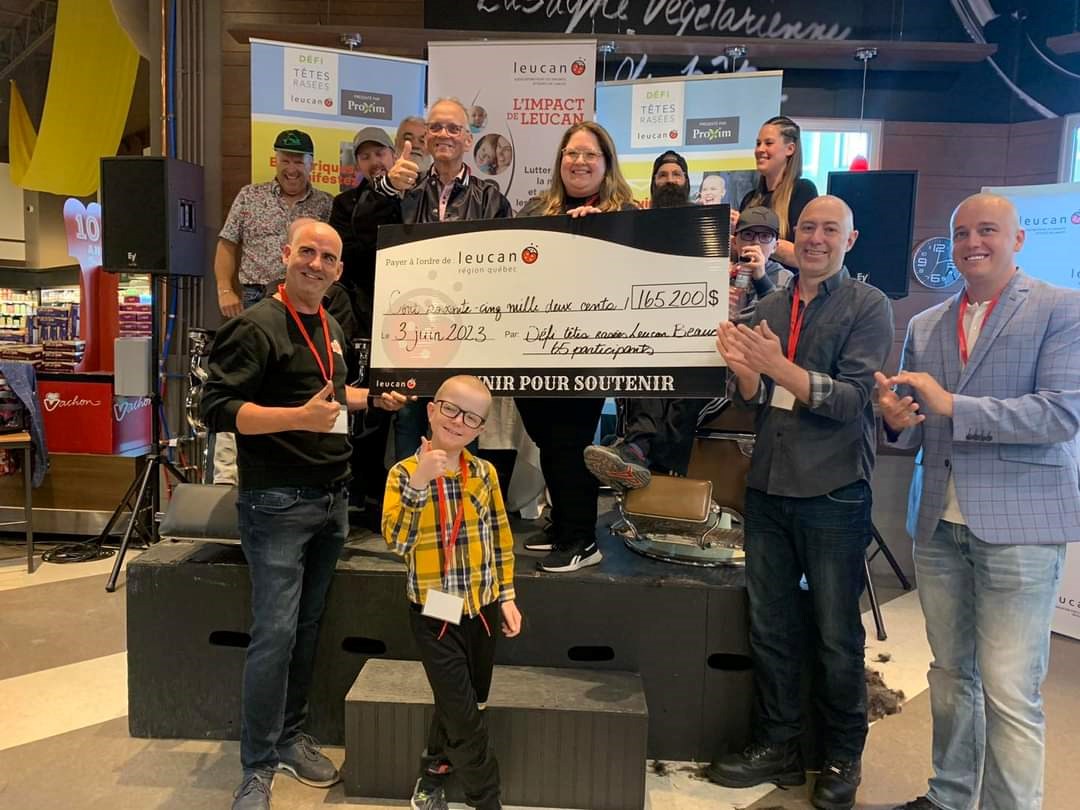Défi têtes rasées Leucan de Beauce: une somme record