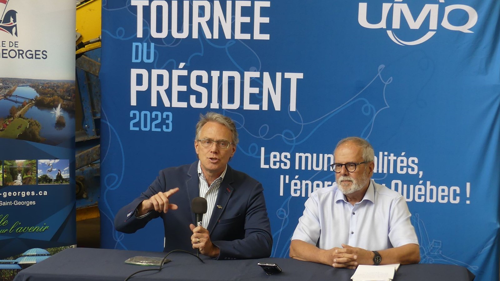 Tournée du président de l'UMQ: un arrêt à Saint-Georges