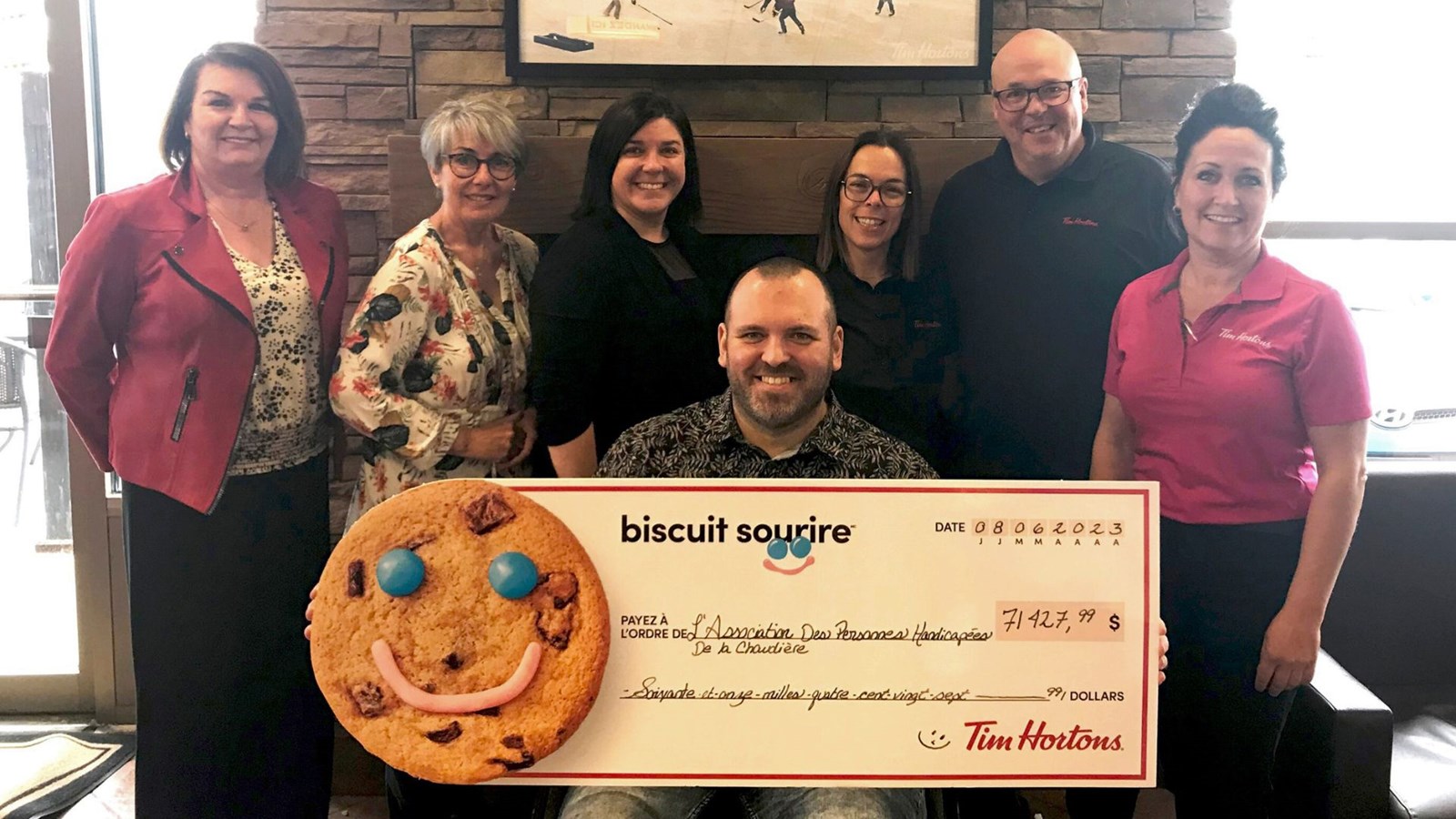 Biscuit sourire: près de 72 000 $ amassés en Beauce