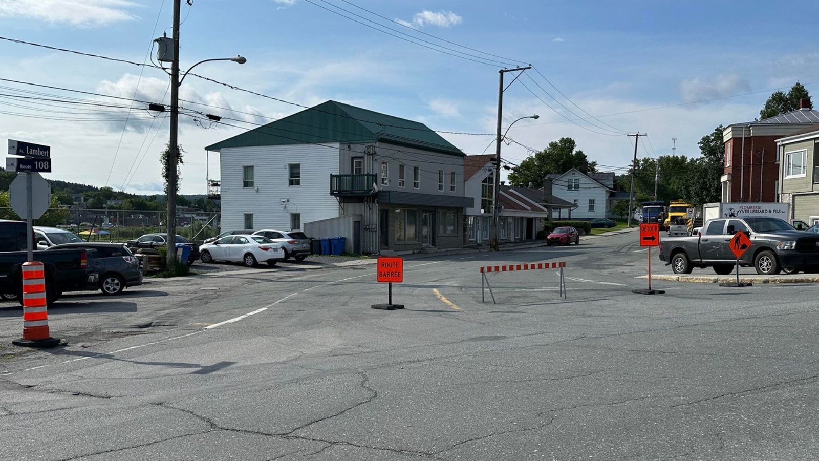 Fermeture partielle de l'avenue Lambert à Beauceville
