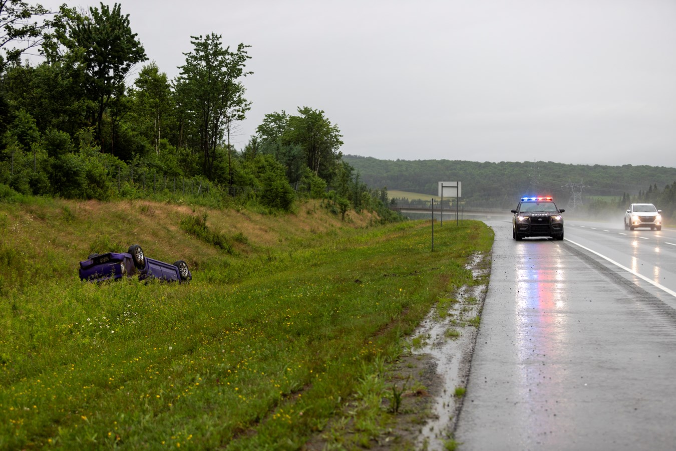 Un accident sur l'autoroute 73