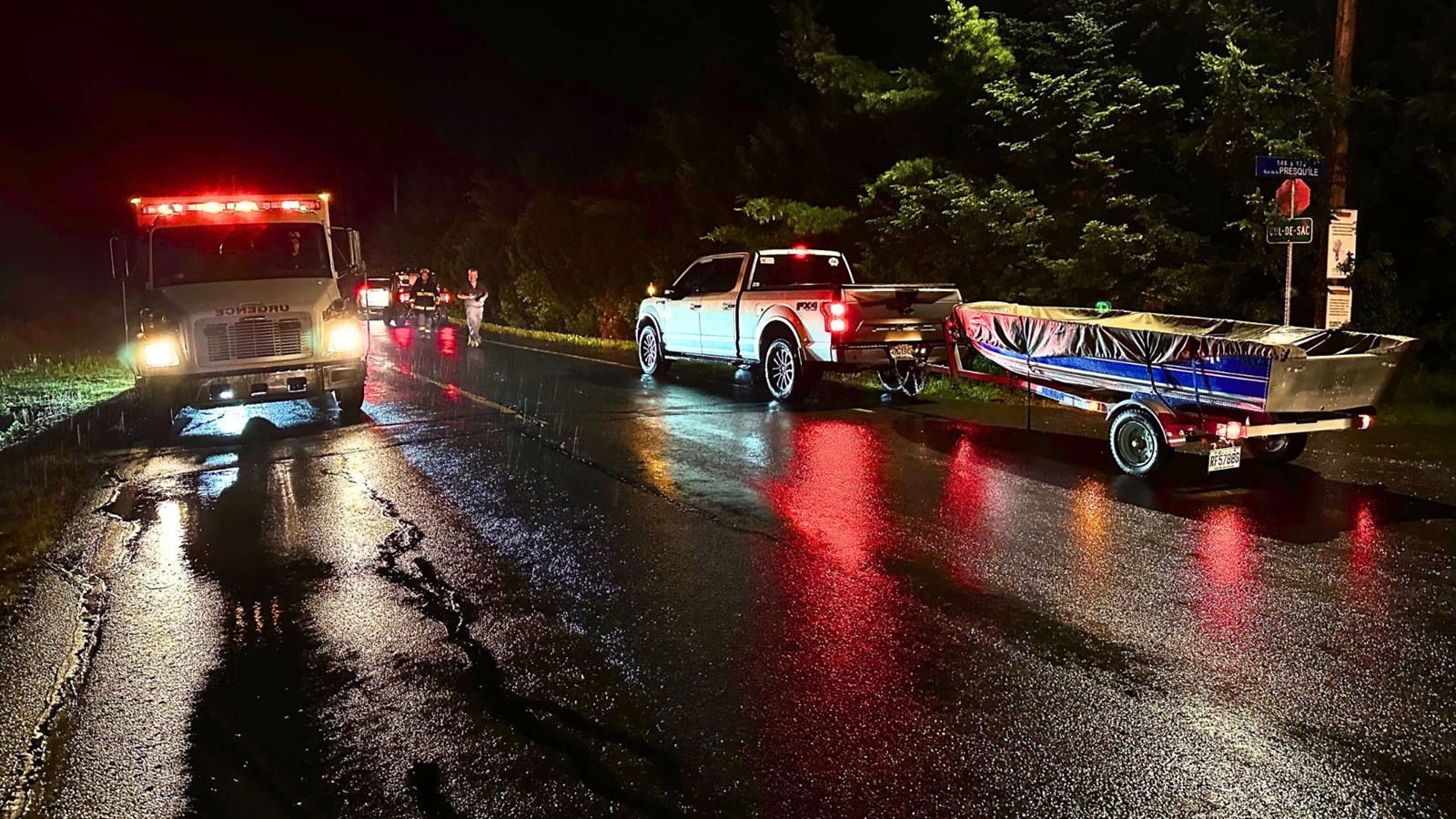Un homme en crise secouru à Saint-Victor
