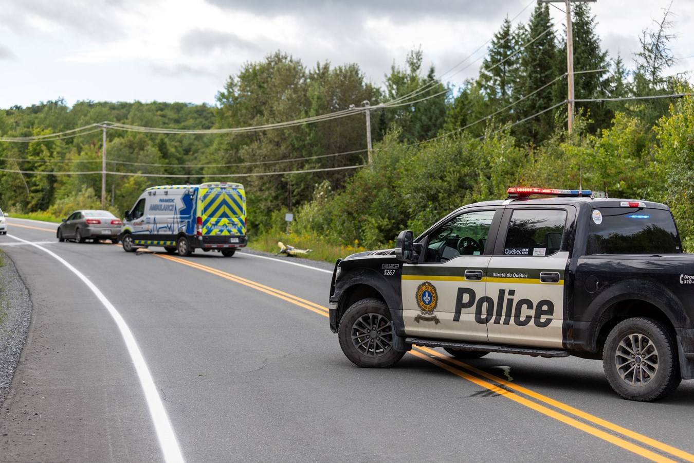 Accident mortel impliquant une moto à Saint-Benjamin