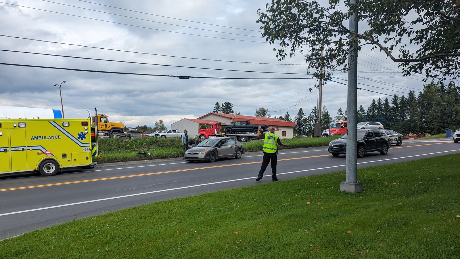 Accident sur le boulevard Dionne à Saint-Georges