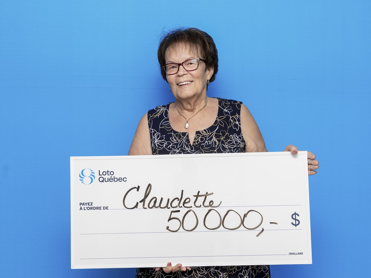 Claudette Champagne Bégin remporte 50 000$ à la loterie