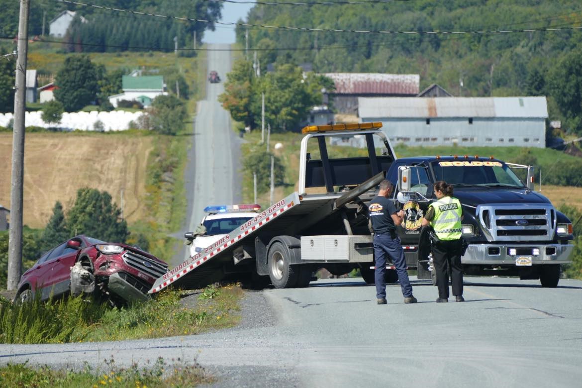 Collision à Saint-Benoit Labre
