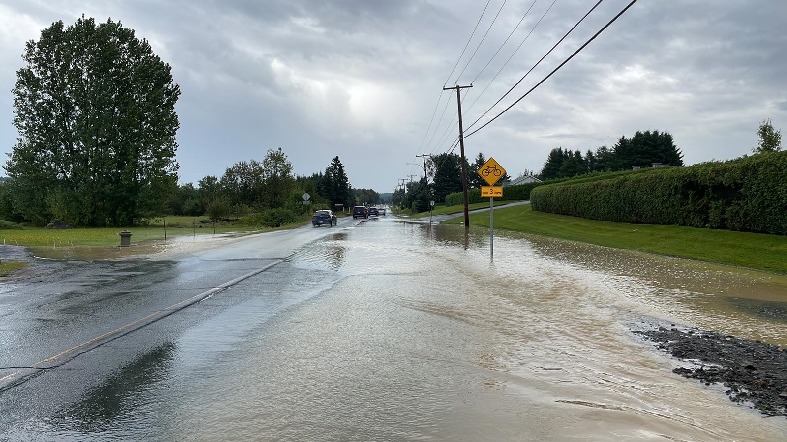 Inondation de la 6e avenue à Saint-Georges